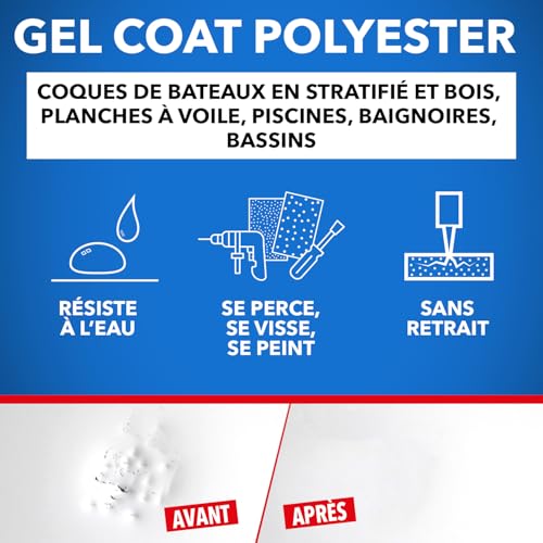Gel Coat blanc SINTOMARINE étanche et résistant à l'eau de mer - 3