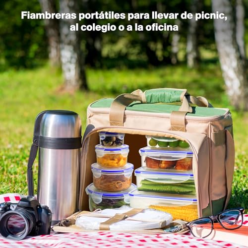 YASHE Recipientes de Plástico Alimentos Herméticos, Juego de 32 Piezas (16 Recipientes con 16 Tapas), Sin BPA Botes Cocina Almacenaje con Tapa, 100% a Prueba de Fugas - imagen 6