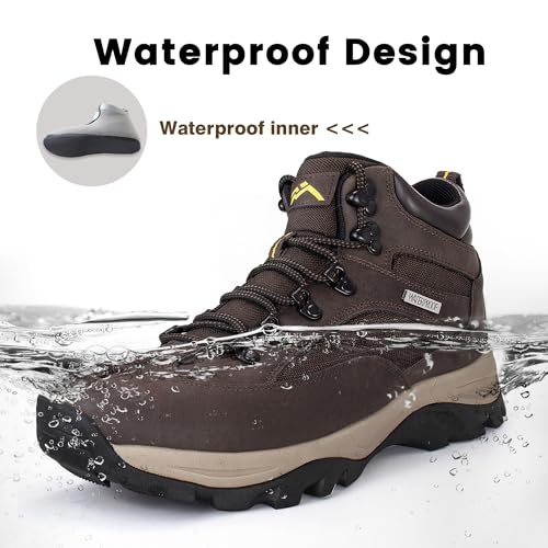 Image of CC-Los Men's Waterproof Hiking Boots Outdoor Boot Relaxed Fit Lightweight