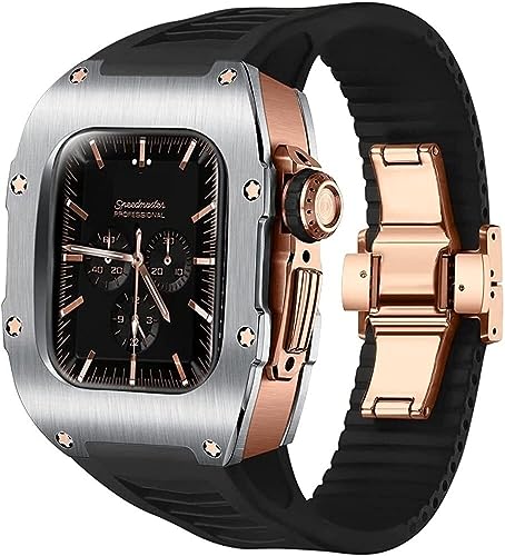 Boîtier de montre en alliage de titane luxe pour Apple Watch 8 style RM 41mm