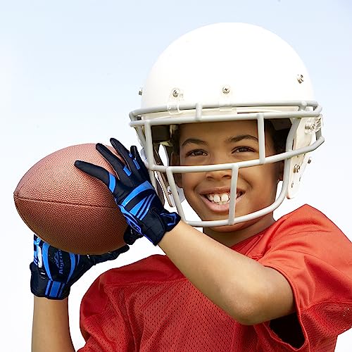 Football Gloves For Kids 6-12,No-Slip Youth Wide Receiver Gloves,Enhanced Performance Silicone Gloves, Adjustable Super Sticky Gloves For Boys And Girls #TOP3