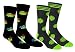 Teenage Mutant Ninja Turtles Casual Crew Socks 2 Pair PackTurtle Green/Black Sock size: 10-13 Shoe Size: 6-12.5