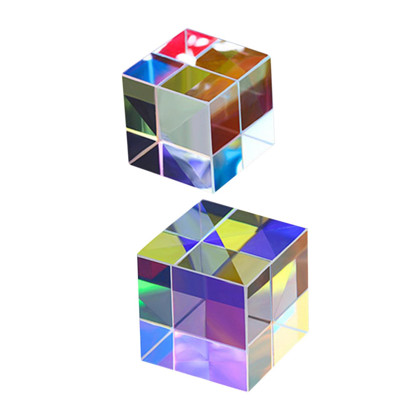 Toyvian 10piezas Prismas Ópticos De Cubo Diseño Para Enseñanza Física y Experimentos Educativos Separación De y Reflexiones Precisas Accesorios Creativos Para Fotografía y