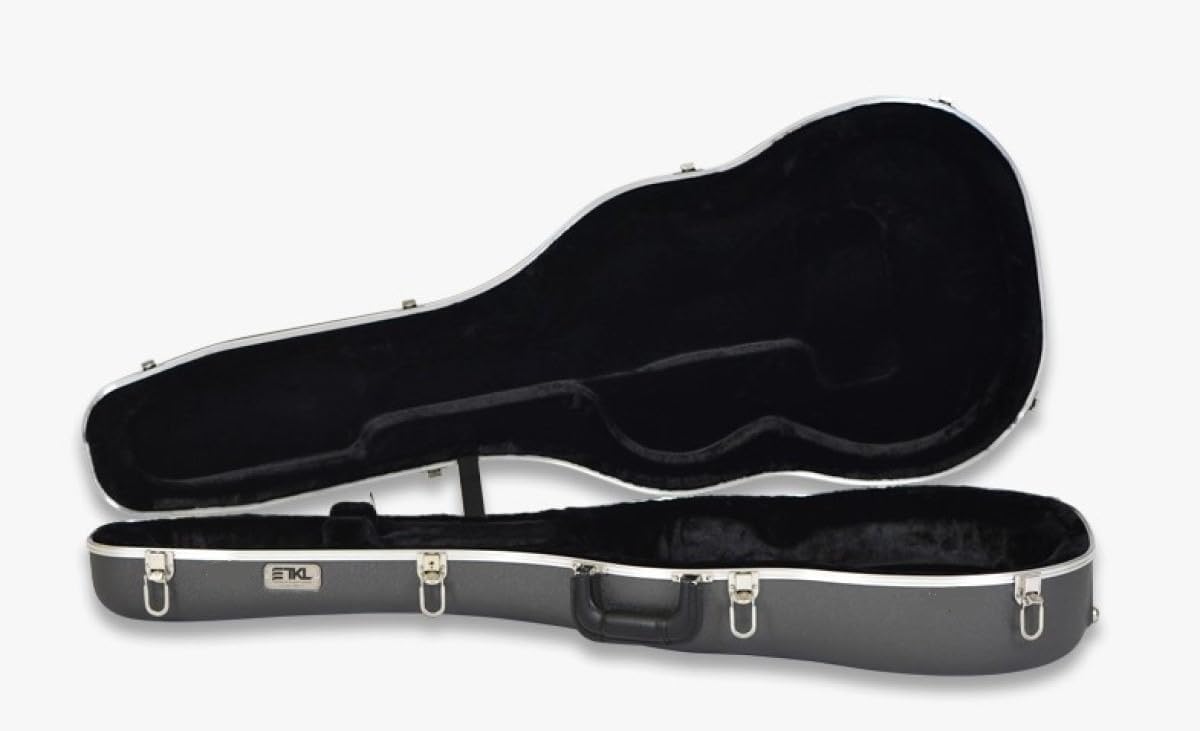 TKL Concept 3.1 Molded OM/000 Acoustic Guitar Case Titanium Finish w/D-Rings