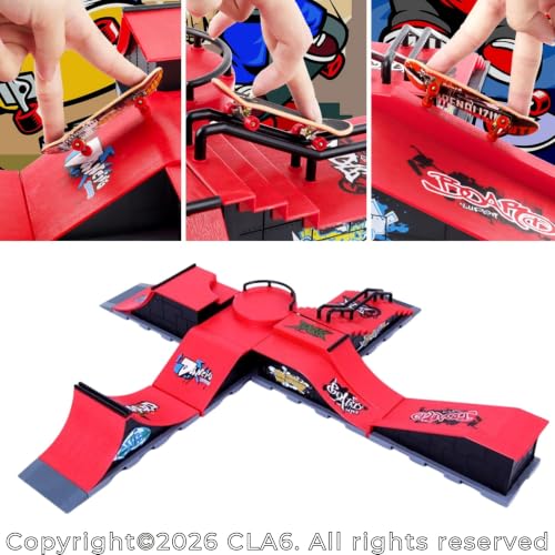 Image of CLA6 Mini Skatepark Kit | Beginner Fingerboard | Complimentary Tools, Wheels and eBook |