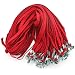 Beebel™ 50PCS 32-Inch Flat Lanyards with Badge Clip (Red)