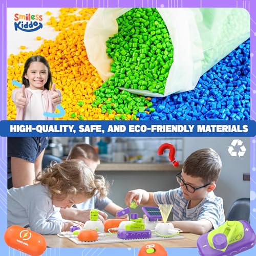 Image of Science Kits for Kids - STEM Kits for Kids, Electronics Exploration Kit, Over 150 Projects, 14 Circuit Parts, STEM Educational Toy Gifts for Kid Boys Girls Ages 3 4 5 6 7 8 9 10 11 12 | Over 150 Experiments, 14 Circuit Parts, Hands-On STEM Learning, Educational Toy, Gift for Kids Ages 3-12