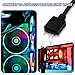 SolidSS 3 Pcs ARGB Extension Cable,Addressable RGB Female to Female Extension Cord for Extend PC Computer or LED Strips (11.8in)