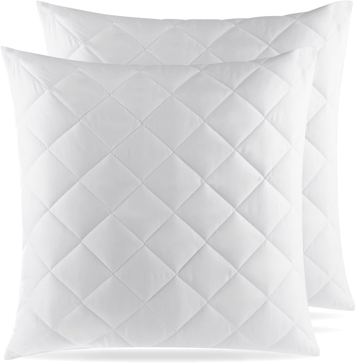 Somer FieldQuilted Fibre Cushion Pack of 2, Fluffy, Supersoft, Soft, Vacuum Packed, Quilted Fabric (50 X50 CM)