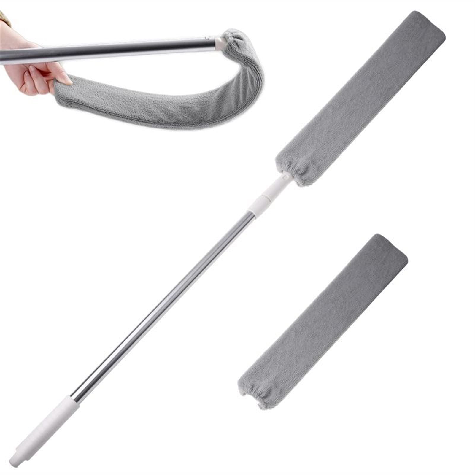 TOMYEUS Spolverino Pennello da Comodino Pennello Flessibile Manico Lungo MOP DOLTO Dusty Microfibre SHUTUST for DIFA DISPOSITIBILE Strumenti for la Pulizia della Famiglia Extensible Piumini Spolvero