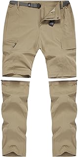 Men's Quick Dry Convertible Pants Outdoor Breathable Zip-Off Hiking Fishing Tactical Pants