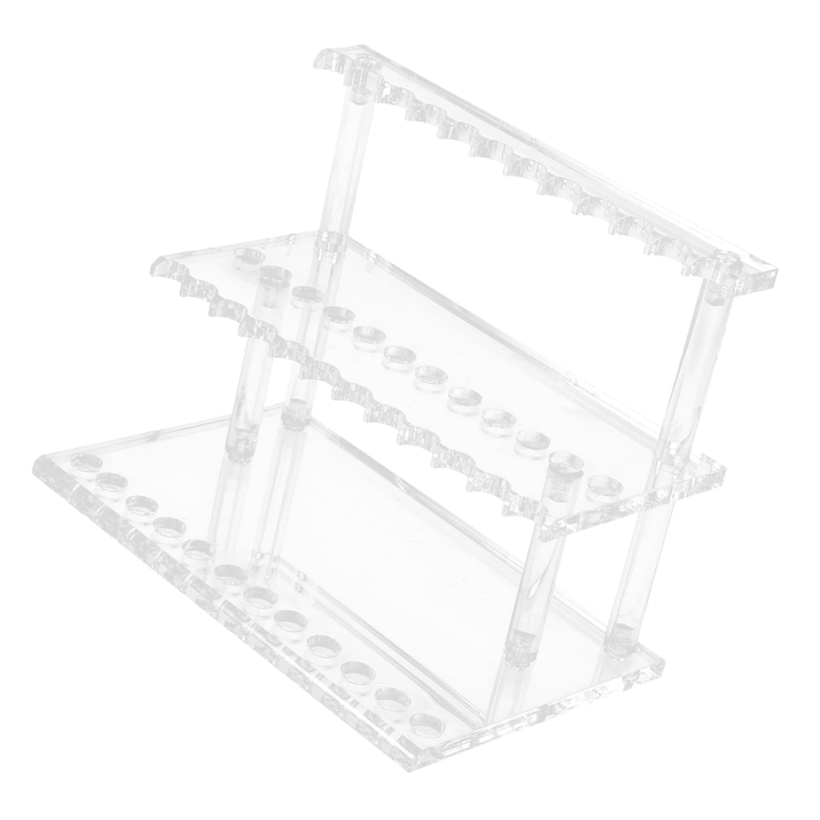 Organisateur de pinceaux acrylique pour éliminer le désordre du bureau avec ses 24 compartiments