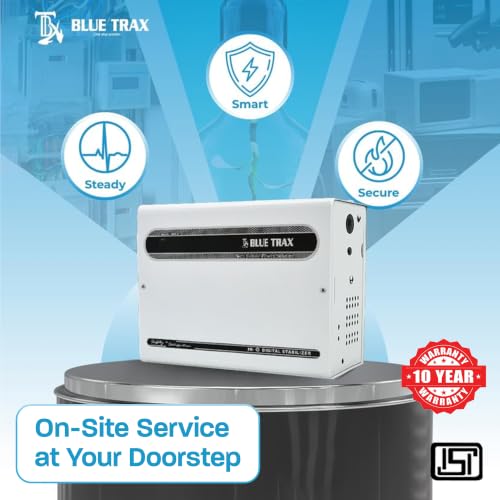 Image of BLUETRAX 4 KVA 3200W Voltage Stabilizer | 165V-300V | Copper Automatic Hanging Digital Multipurpose | For All Inverter & Non-Inverter up to 1.5 Ton AC | ISI Certified | 10 Years Warranty