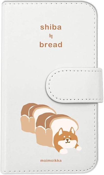 Amazon Co Jp Moimoikka Iphone5 5s Se 第一世代 16年モデル アイフォン5s 対応 手帳型 スマホ ケース 柴犬と食パン しば 犬 アニマル 動物 キャラクター おしゃれ かわいい カバー色ホワイト ダイアリータイプ 横開き カード収納 フリップ カバー