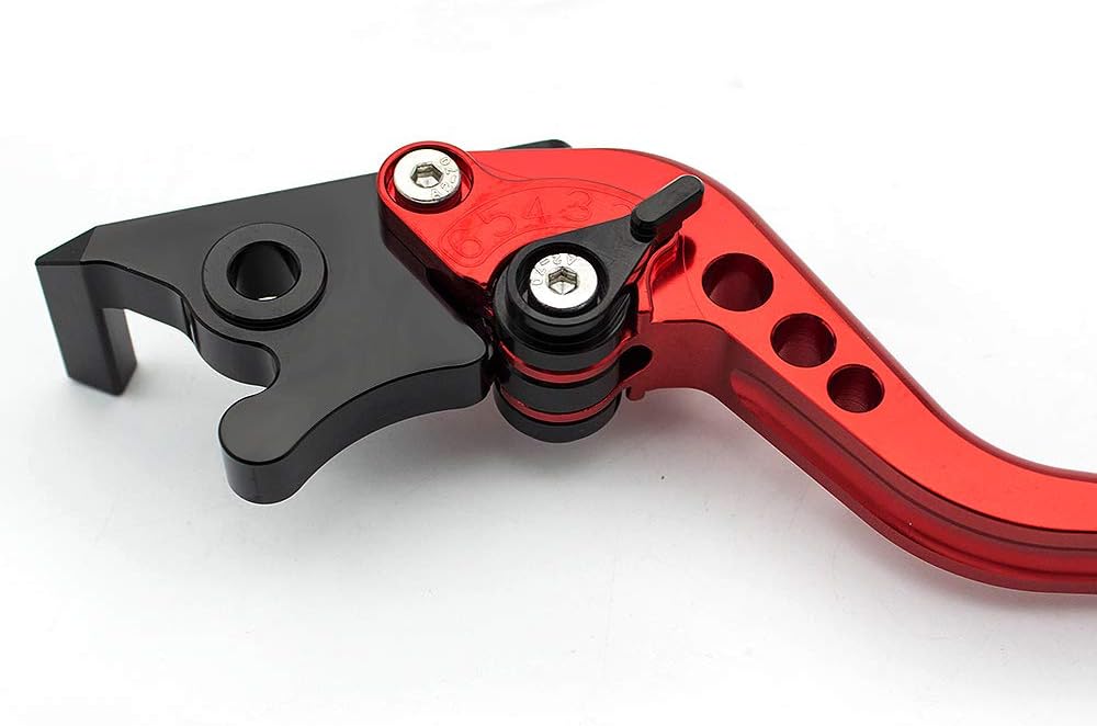 PROCNC Motorcycle Short Adjustable Brake Clutch Levers Fit for Kawasaki Z250SL 2016-2017 Ninja 300R/Z300 2013-2018 Ninja 250R 2008-2012 Ninja 400 2018-2023 (Red)