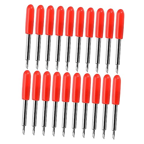 Angoily 50Pcs Computer Lettering Cutters Blades for Vinyl Plotter and Precise Cutting Tool for Self Adhesive Tape Reflective Film and Thin Board Angle