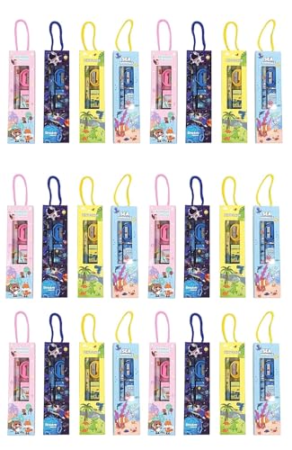 Image of Crackles CracklesCrackles Pencil Sets Stationery for Kids | Birthday Return Gifts for Boys & Girls | Multi Designs & Colors | Cartoon Printed Pencils for School & Party Favors - Pack of 24