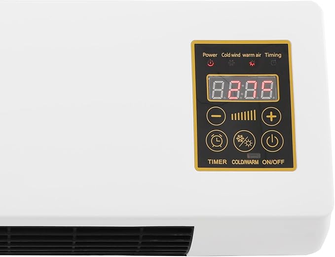 Calefactor Eléctrico de Pared 1400W PTC con Termostato y Control Remoto miniatura 7