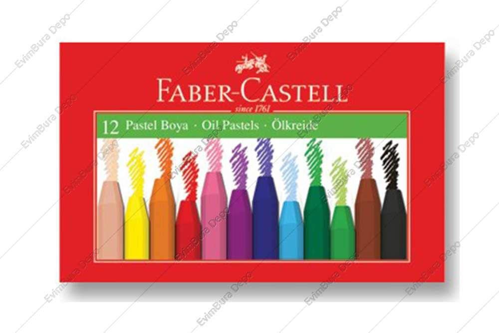 Faber-Castell Pastel Boya, 12 Renk, Yumuşak ve Rahat Kullanım, Canlı Renkler, Kağıt ve Taş Üzeri Uygun