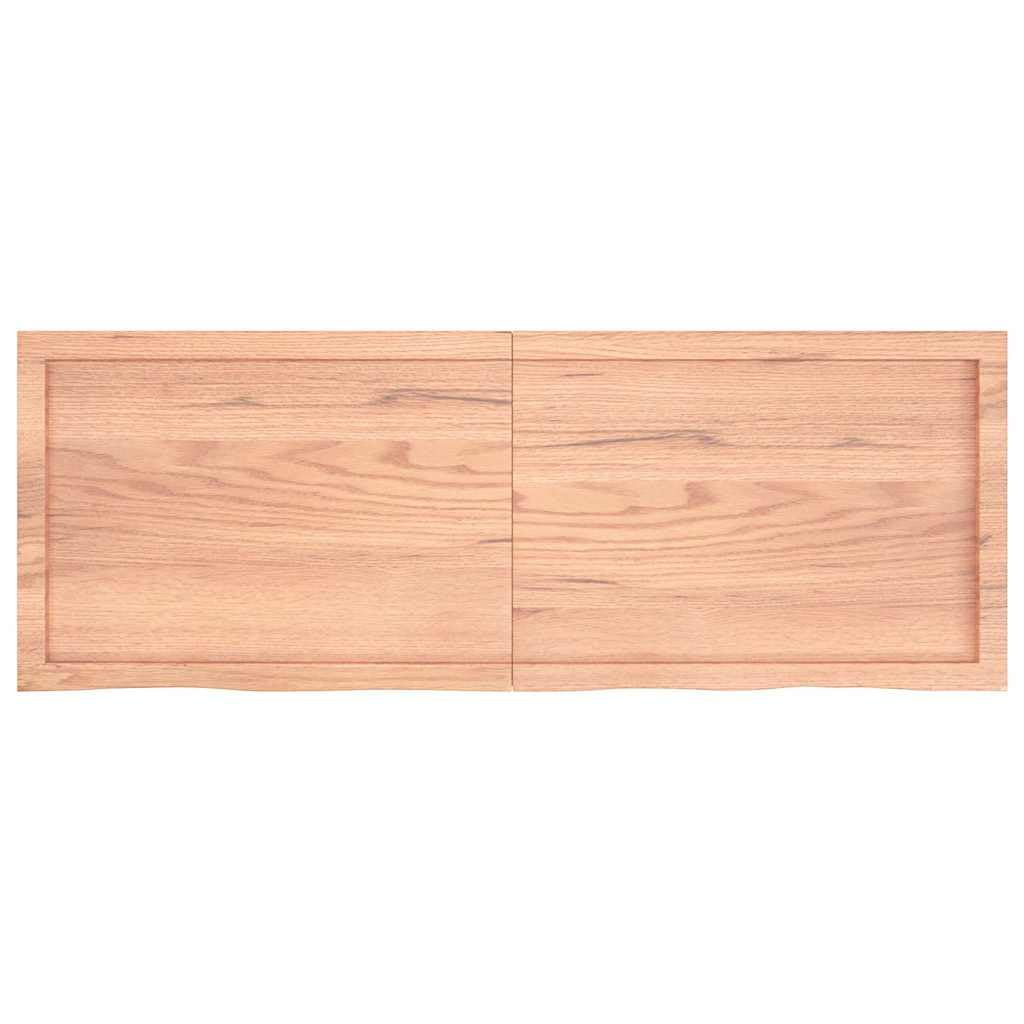 Tischplatte Hellbraun 140x50cm Massivholz Eiche Für Esszimmer Büro Küche Wohnzimmer DIY BAU Ersatz Möbel