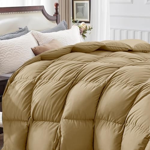 Image of Restful Sleep All Weather Comforter Single Bed Size - Dohar /Rajai /Blanket /Duvet -250 GSM Quilt Soft Microfiber Fill Single Size (60 inchX90 inch) - Beige Color