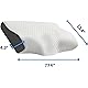 Derila Queen Size Cooling Pillowcase | Optimal Temperature Control for Your Memory Foam Pillow for Perfect Sleep. Quality Material White Pillowcase Pillows