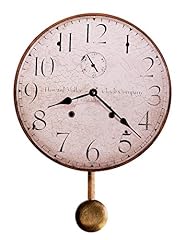 Howard Miller Original II Wall Clock – Rustic, Vintage Style Pendulum Wall Clock with Distressed