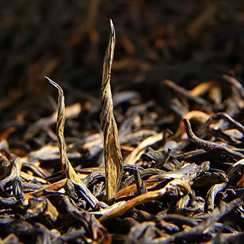 2023 New Jinjunmei Black Tea - Chinese Top10 Famous Tea - Wuyi Mountains Tea From Fujian China Golden Beautiful Eyebrow金骏眉红茶170G (Teapot Not Included) #TOP2
