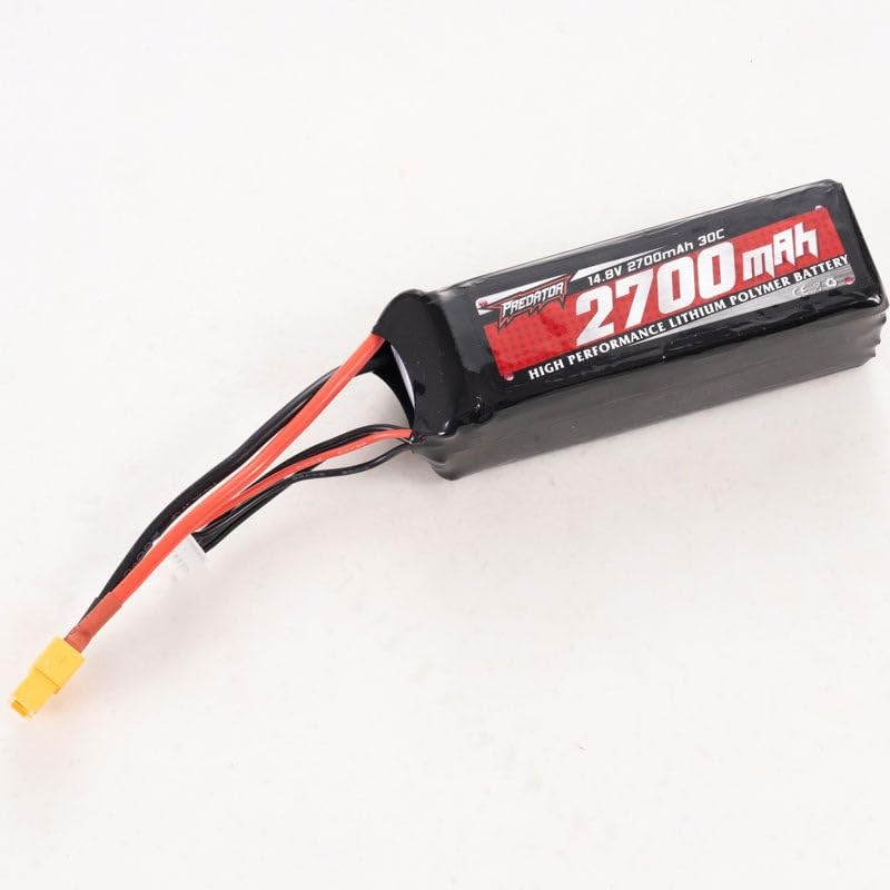 Fms Rc Plane Battery 14.8V 4S 2700mah 30C XT60 Plug