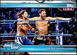 2019 Topps Road to WrestleMania Wrestling #82 Sami Zayn Defeats AJ Styles Official WWE Trading Card From Topps