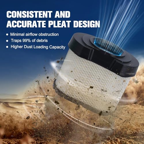 Powtol 792105 593435 Air Filter for John Deere MIU11515 GY21057 Z425 Z246 D160 D170 Maintenance Kit BS 16-27 HP V-Twin Engines - Thumbnail 5