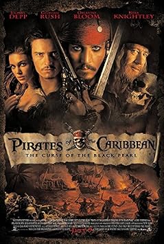 Da Bang Pirates of The Caribbean The Curse of The Black Pearl 2003 Vintage Movie Poster 24x36inch