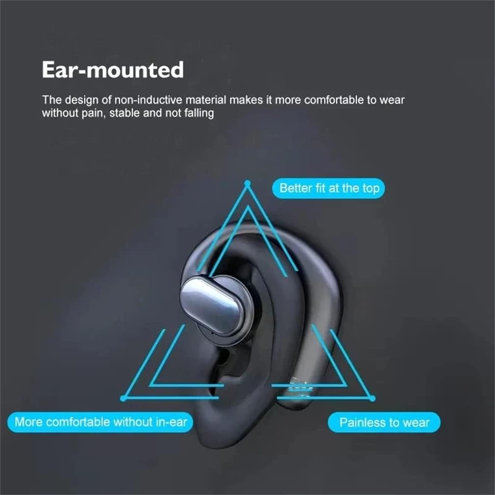 Bluetooth Wireless Earphones, Bone Conduction Noise Cancelling Waterproof Headphones, with Mic HD Call Headset, Wireless Bluetooth 5.3 and IPX6 Waterproof, for Workout, Running, Hiking, Cyclin