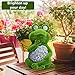 Shefio Large Frog with Light Up Eyes for Outdoors - Solar Powered Garden Frog Statue, Whimsical Outdoor Decor - Frog Solar Outdoor