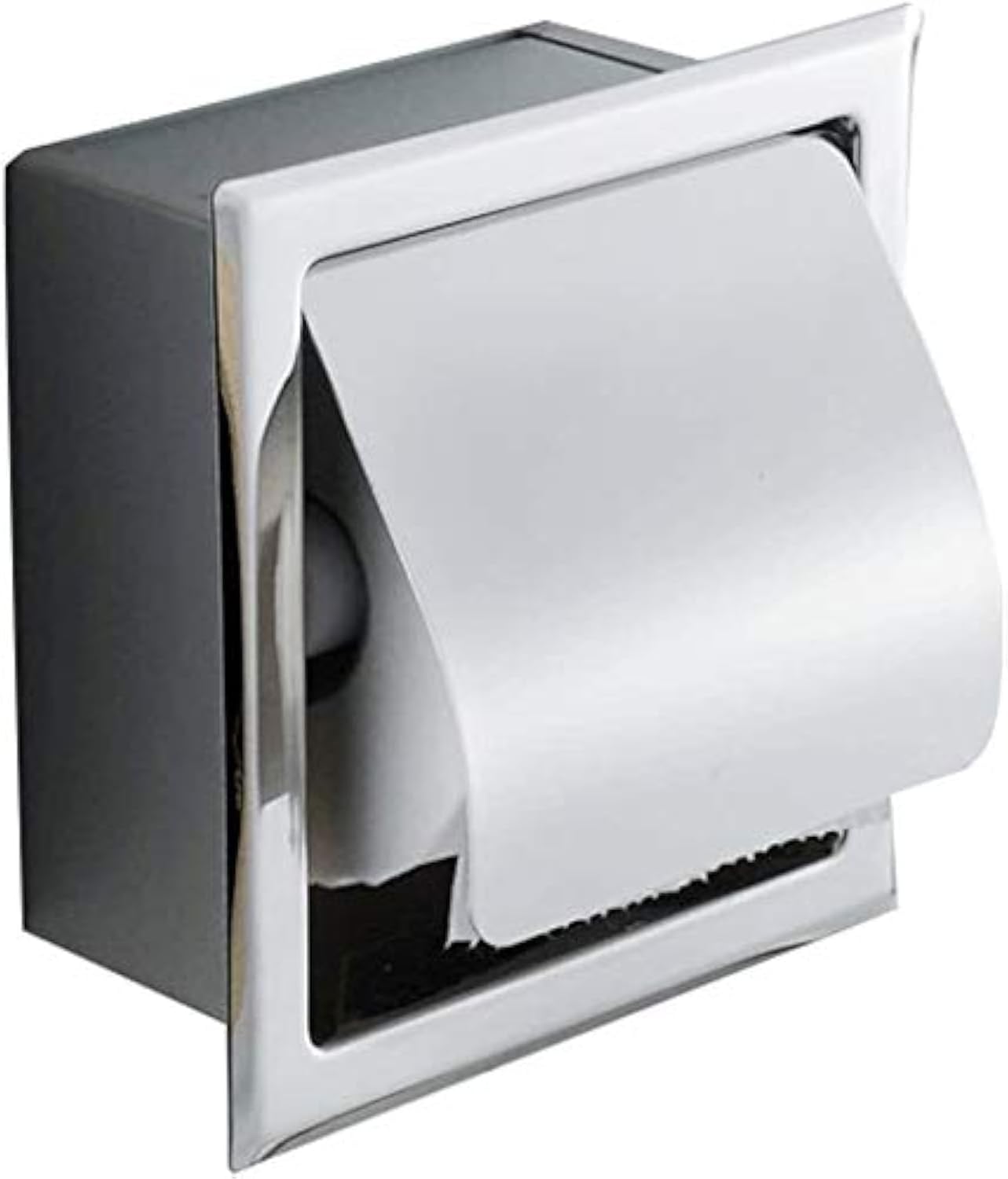Noir Mat Porte Rouleau Toilette Encastré Porte Papier