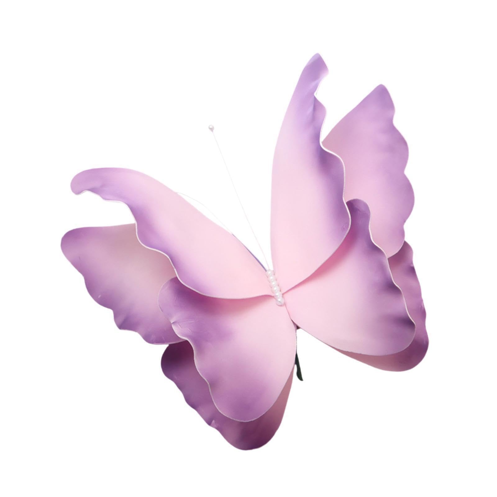 QUXVUIS Butterfly Wall Decor Beautifully Crafted 24inch Giant Butterfly Unique Party Ornament For Gorgeous Decoration Giant Artificial For Wedding Party 60cm, Violet, 60cm