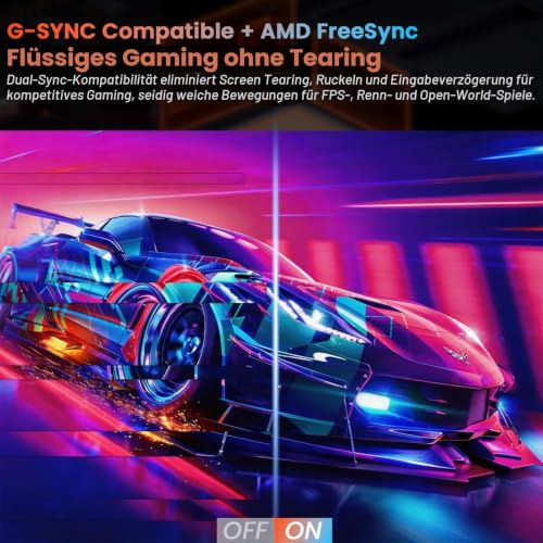 Gawfolk Gaming Curved Monitor 32 Zoll 120Hz, 1500R Ultrawide PC Bildschirm UHD 3840x2160P, Gebogenes Computerbildschirm, VA, Displayport… – Ansicht 6