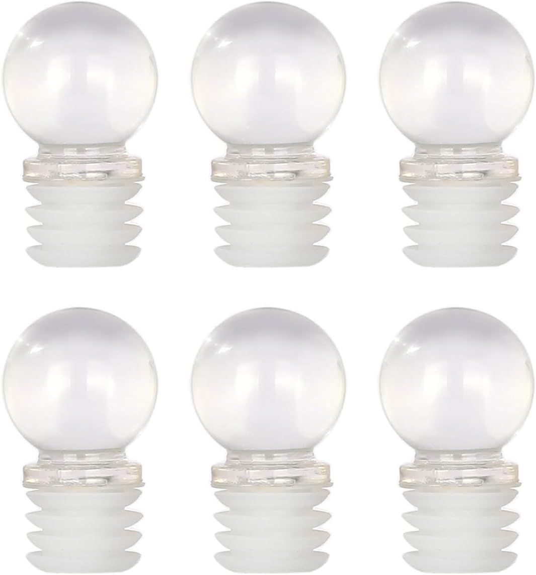 Magic Season Glass Bottle Stoppers for 0.7"(18mm) Opening Bottles(6 Pcs)