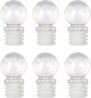 Magic Season Glass Bottle Stoppers for 0.7"(18mm) Opening Bottles(6 Pcs)