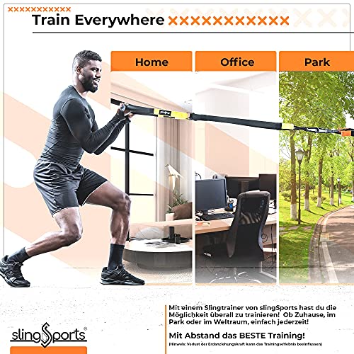 Sling Trainer juego de entrenamiento en suspensión con anclaje para puerta y correa continua 2