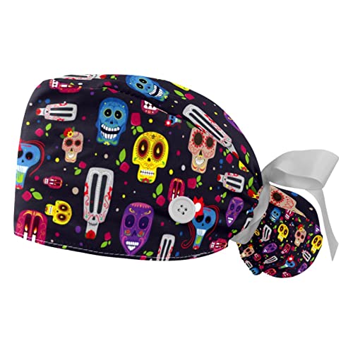Chapeaux bouffants et casquettes de travail ajustables avec bandeau absorbant