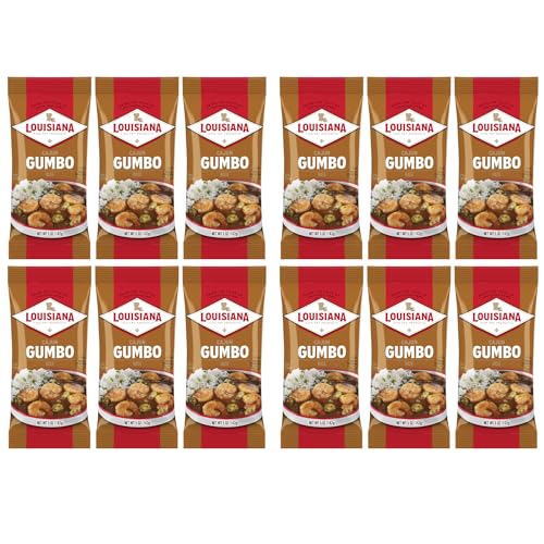 Louisiana Gumbo Base 5 oz. (Pack of 12) - Authentic Cajun Flavor for Delicious Gumbo - Just Add Your