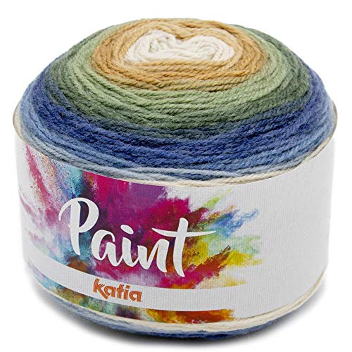 Lanas Katia Paint Ovillo de Color Tejano Cod. 74