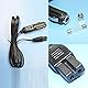 GeKLok Auto-Kühlbox, Mini-Kühlschrank-Kabel, Stecker, 2 m, 12 V Gleichstrom, Ersatz, Auto-Kühlbox, Mini-Kühlschrank-Stecker, Kabel für Kühlbox (schwarz)
