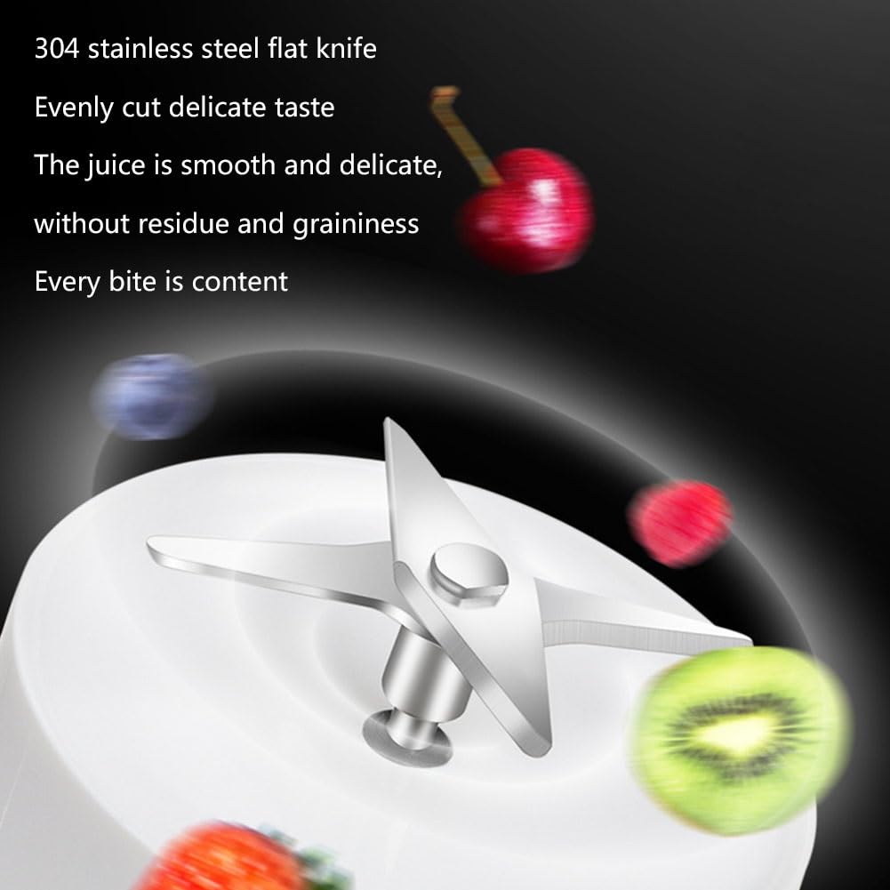 Frullatore Mini Milkshakes Smoothie Shake Mixer Frullatore Per Smoothie Di Frutta Shake Montato Frullatore Smoothie USB Con Bottiglia Tritan Da 350 Ml Per Ghiaccio Tritato, Gaspachos, Composte, Frutta