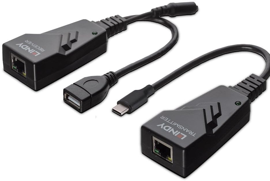 USB 2.0 Type C Cat.6 Extender, 100m