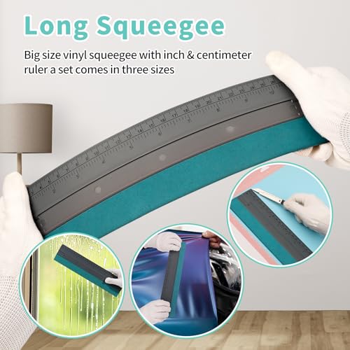 Ahijoy Wallpaper Tools Kit Wallpaper Scraper Tools Set With Squeegee Smoother,Seam Roller,Wallpaper Brush,Wallpaper Tools For Peel And Stick Wallpaper, Contact Paper, Vinyl,Window Film Application Kit thumb #4