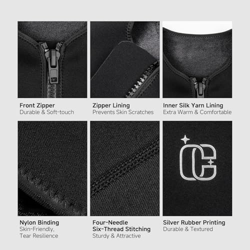 Chaleco de buceo para hombre sin mangas 3mm, camiseta de snorkel de nylon y neopreno, top de neopreno térmico y protector solar para buceo y actividades acuáticas miniatura 6