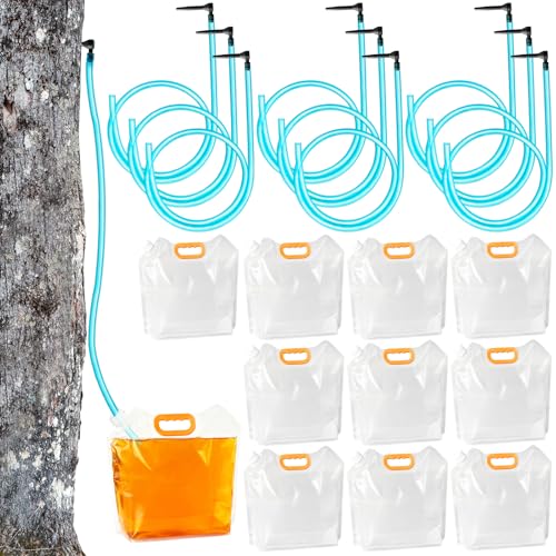 Maple Syrup Tapping Kit with 10 Bags, Taps, Tubing