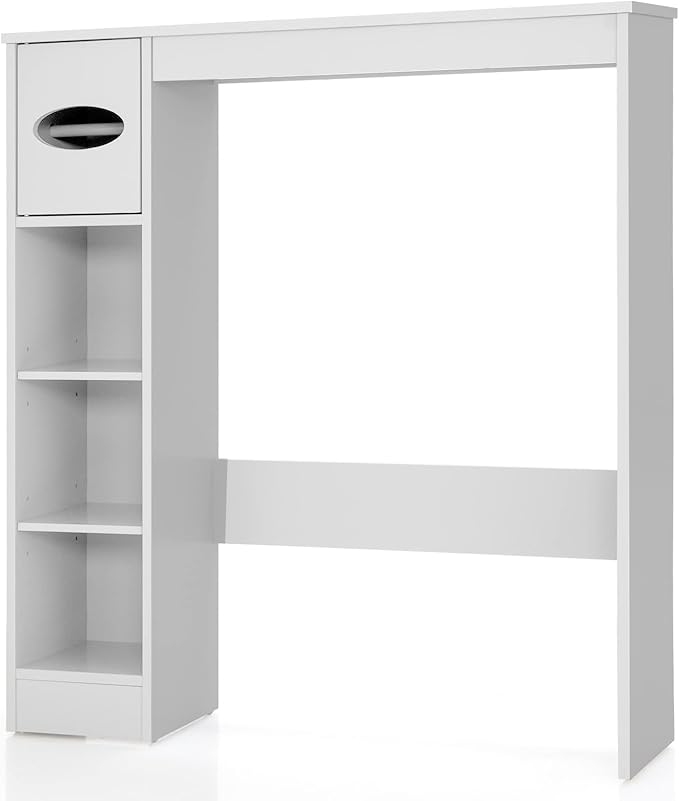 RELAX4LIFE Freestanding OverTheToilet Shelf, Bathroom Storage Rack